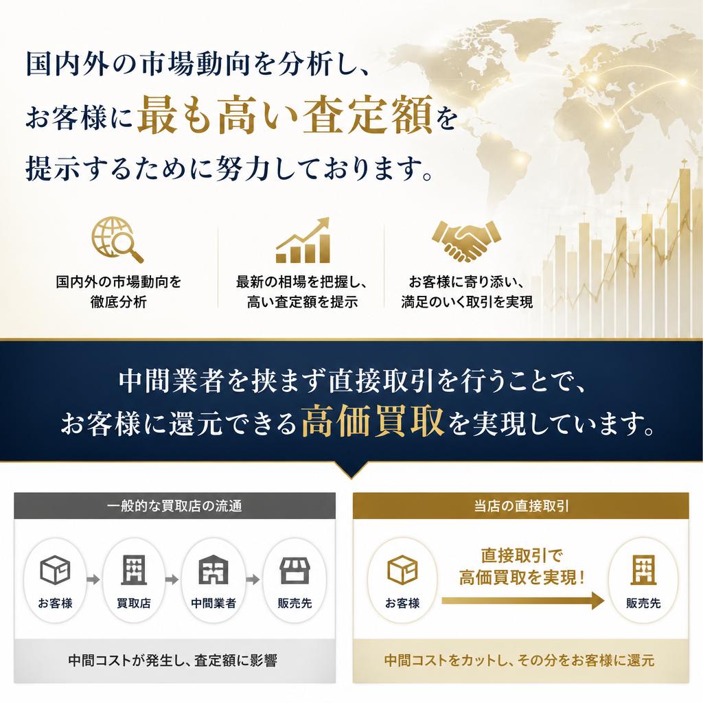 高価買取の理由とは？