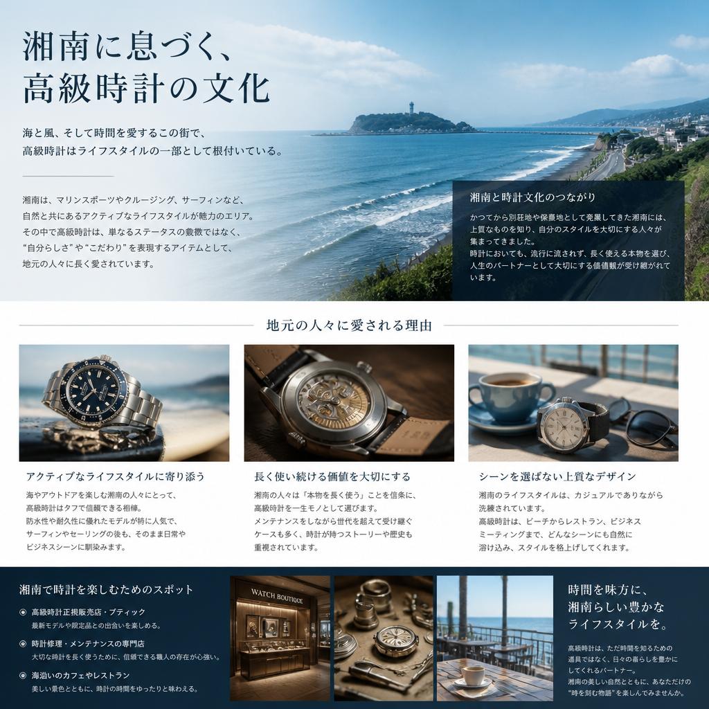 湘南と高級時計の文化的つながり
