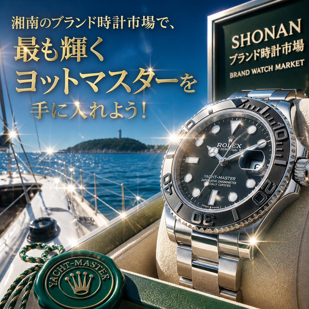 湘南のブランド時計市場で、最も輝くヨットマスターを手に入れよう！