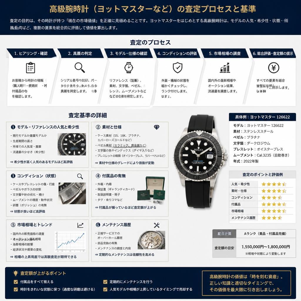 4. ブランド時計の査定基準について