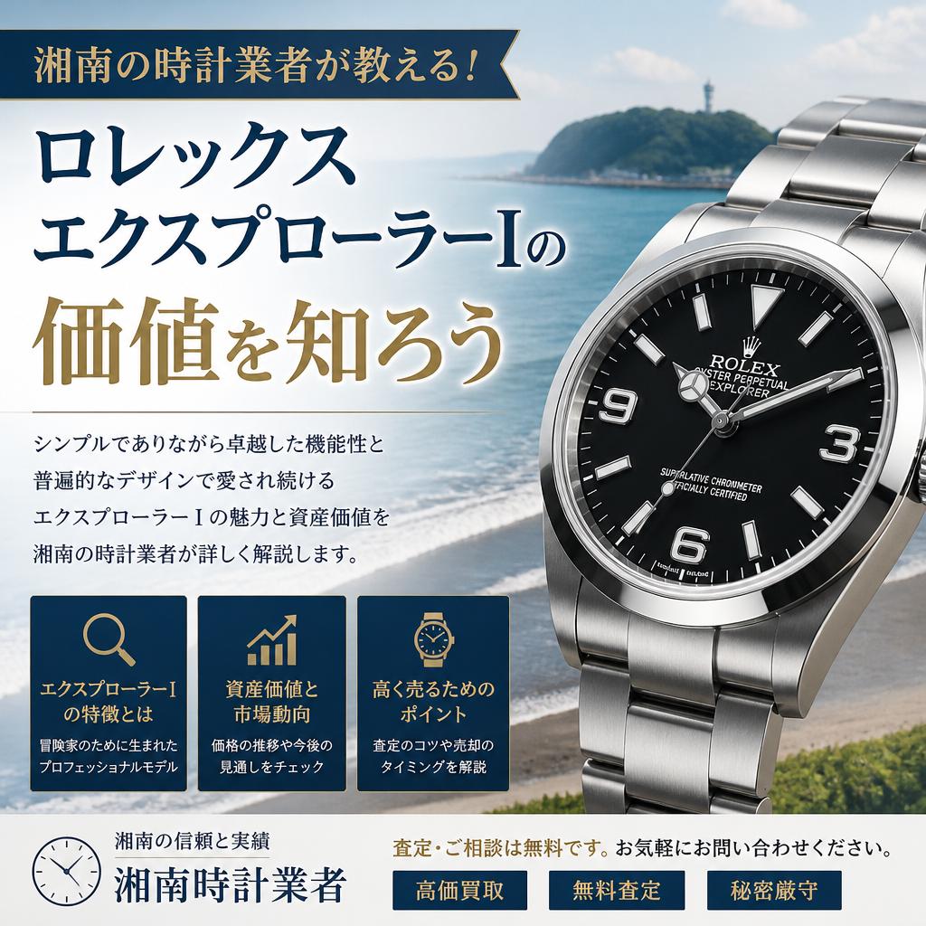 湘南の時計業者が教える！ロレックスエクスプローラーⅠの価値を知ろう
