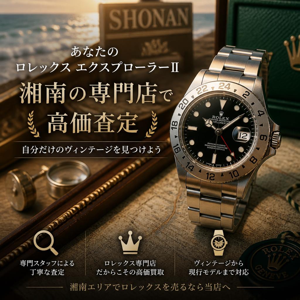 あなたのロレックスエクスプローラーⅡ、湘南の専門店で高価査定—自分だけのヴィンテージを見つけよう
