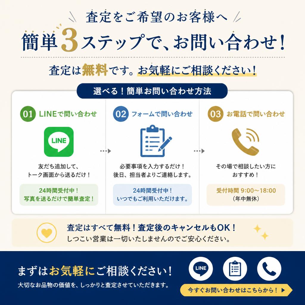 今すぐ査定を！お問い合わせ